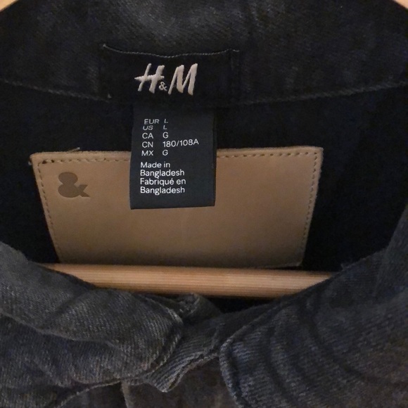 Faded black denim jacket - Picture 2 of 5